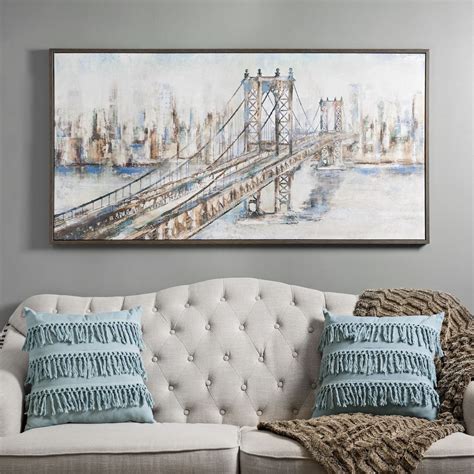 Hang A Large Canvas Over Your Couch For An Instant Focal
