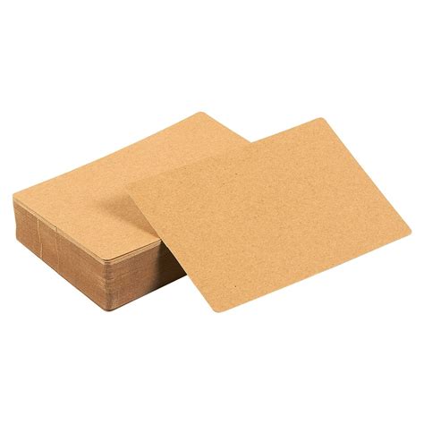 Pack Of 100 Blank Flash Cards For Study Or Diy Use Plain Index Cards