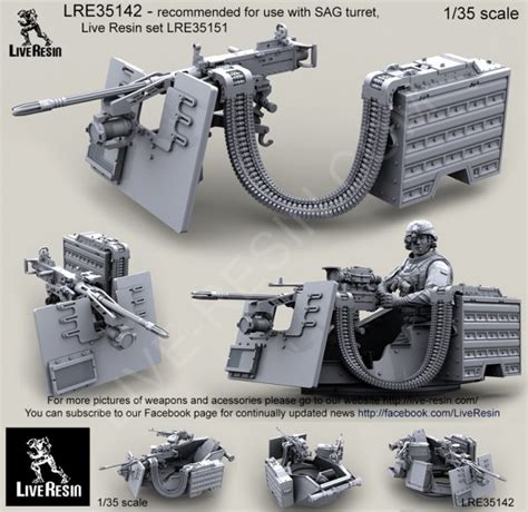 Scale Models 135 M3ddragon M 50 50 Caliber Machine Gun Resin Model