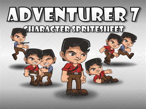 Adventurer Spritesheet 7 Gamedev Market
