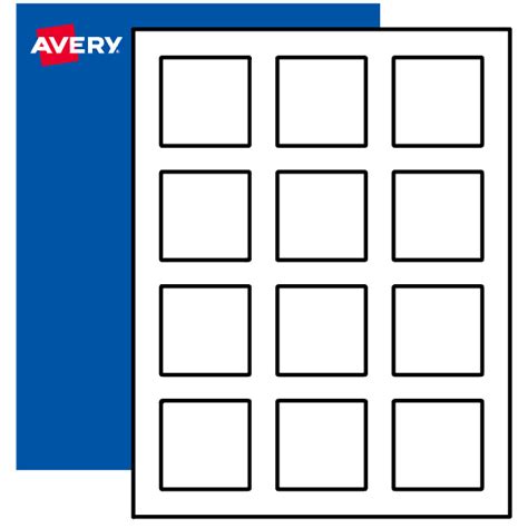 2 Printable Square Labels By The Sheet In 25 Materials Avery