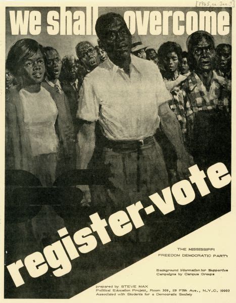 Register To Vote Flyer Poster Wisconsin Historical Society