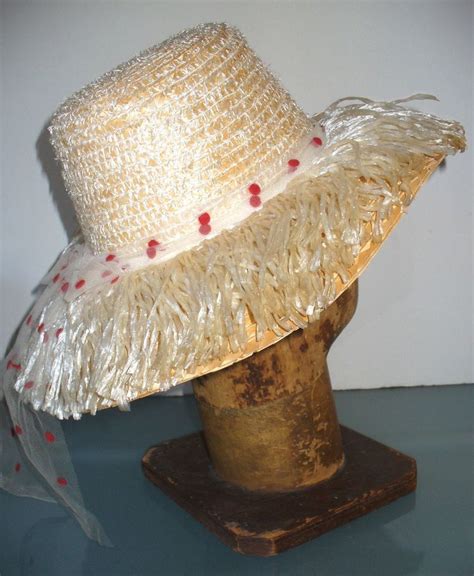 Vintage Mcm Claremont Raffia Tiki Hat Etsy Raffia Vintage Tiki