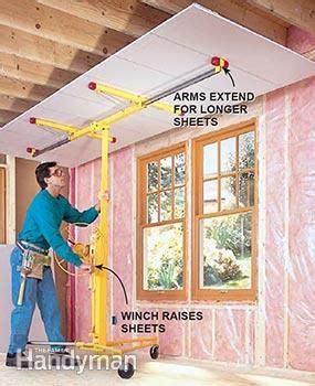 Repeat across the ceiling until it's close to the same level everywhere; How to Hang Drywall Like a Pro | Hanging drywall, Drywall ...