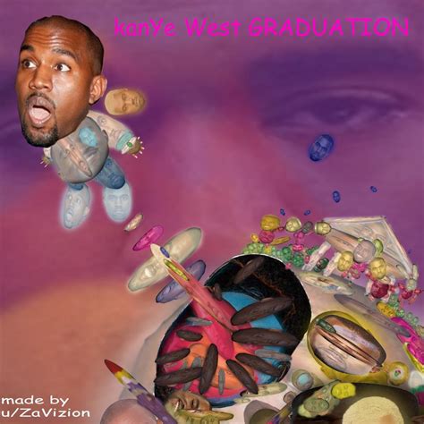 Graduation Cover But Its Composed Of Kanyes Head Only Kanye