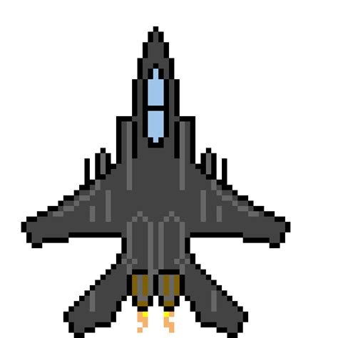 F 15 Fighter Jet Pixel Art