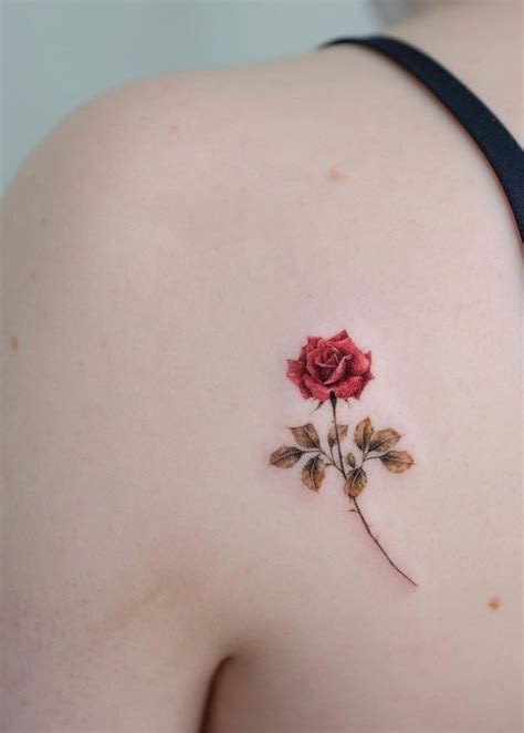 80 Stunning Red Rose Tattoo Ideas