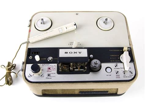Mint Mid Century Sony Tapecorder Tc 102 Open Reel Tape Recorder And Mic Working Sony Magnetic