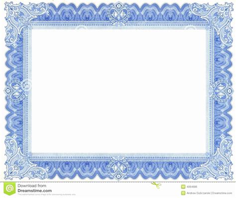 Blue Certificate Border Vector At Collection Of Blue