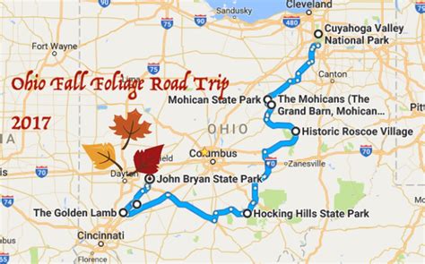Take The 2017 Fall Foliage Road Trip Through Ohio