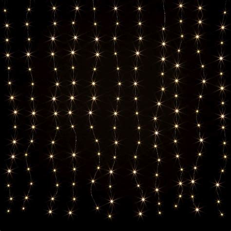 Curtain Christmas Light Multifunction Warm White Indoor 198 Led By