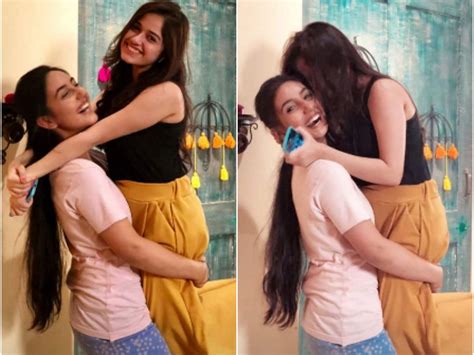 Jannat Zubair Pays A Surprise Visit To Bff Ashnoor Kaur On The Set See The Latters Reaction