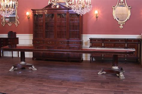 The dining table is more than just a place to eat. Extra Large and Wide High End American Made Mahogany ...