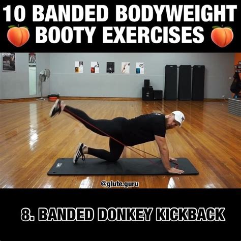 10 Of The Best Banded Bodyweight Booty Exercises 💪🏻🍑👌🏻 Got A Band