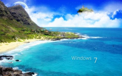 Water Clouds Landscapes Windows 7 Technology Windows Hd Desktop Wallpaper