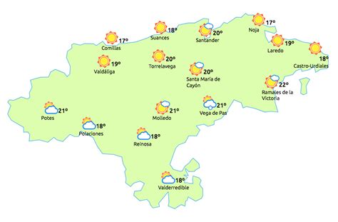 Previsión Meteorológica En Cantabria Día 6 Poco Nuboso Y Ascenso De