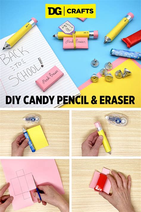 Candy Pencil And Eraser Diydg In 2020 Fun Diy Craft Projects Back