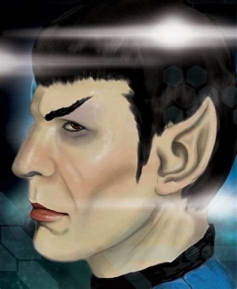Spock Portrait By Poppey40 On Deviantart