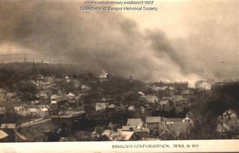 Bangor Fire 1911 Maine Memory Network