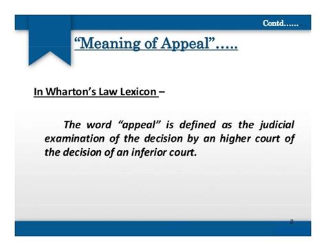 Preparation Of Appeal