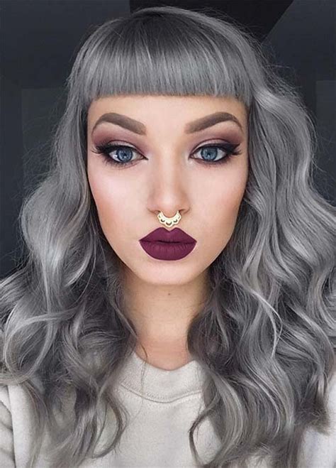 Gray is a popular hair color choice these days, but unless you're naturally blonde, it takes time, money, and dedication. 85 Silver Hair Color Ideas and Tips for Dyeing ...