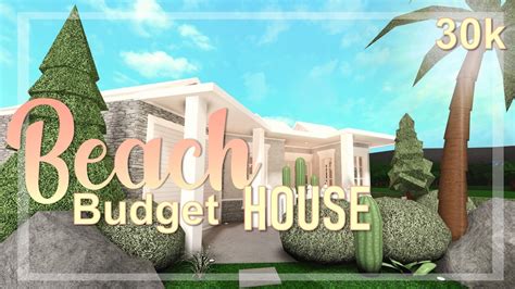 Bloxburg Beach Budget House 30k House Build Youtube