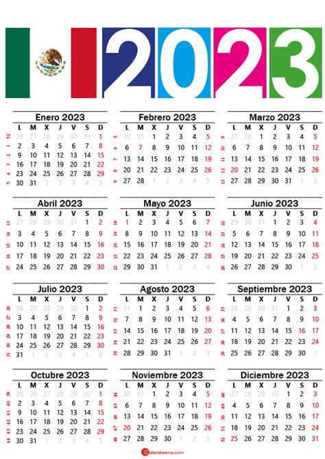 Calendario 2022 Mexico Con Días Festivos Para Imprimir
