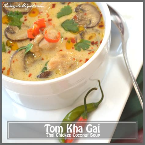 It typically includes key ingredients like coconut milk, limes, ginger, chili peppers, lemongrass, chicken how to make this tom kha gai recipe. Tom Kha Gai (Thai Chicken Coconut Soup) - Today I Might...