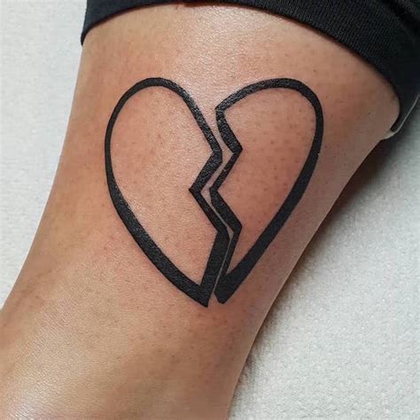 Broken Heart Tattoo On Neck Menina Mimada Official