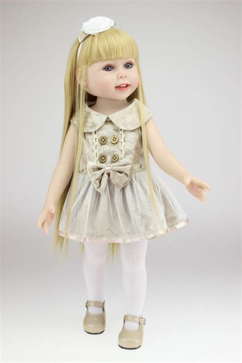 18inch Amerian Girl Dolls Reborn Doll Princess Plastic Toys For Girls