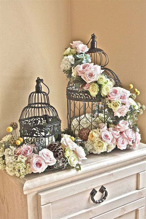 50 Flower Arrangement Ideas To Brighten Any Occasion Bird Cage