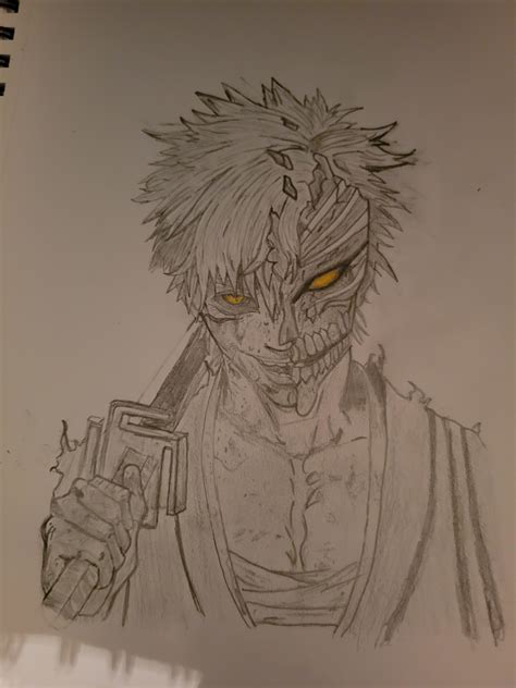 Finished This Ichigo Drawing What Yall Think Ranimedrawings
