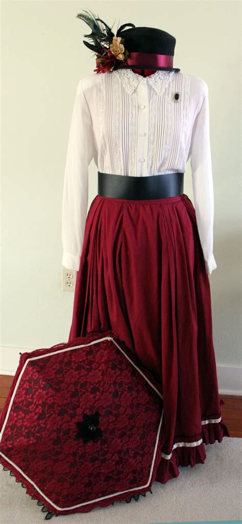make an easy victorian costume dress with a skirt and blouse victorian dress costume