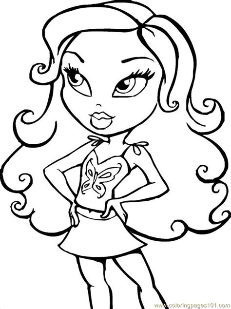 Brats19 Coloring Page Free Bratz Coloring Pages