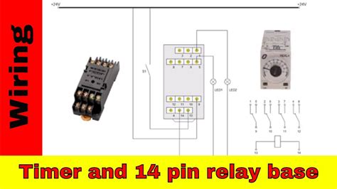 How To Wire The Timer Relay And 14 Pin Relay Base Youtube