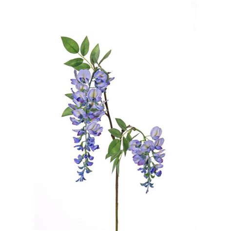 artificial wisteria spray nezumi with flowers blue 3ft 105cm fake trees