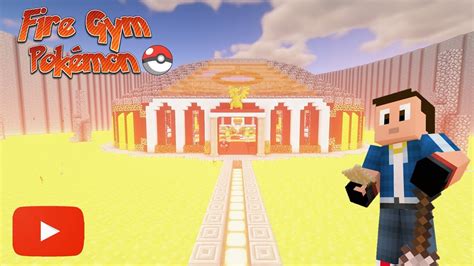 Minecraft Tutorial How To Build A Fire Gym PokÉmon Youtube
