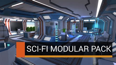 Sci Fi Styled Modular Pack Asset Store Preview Youtube