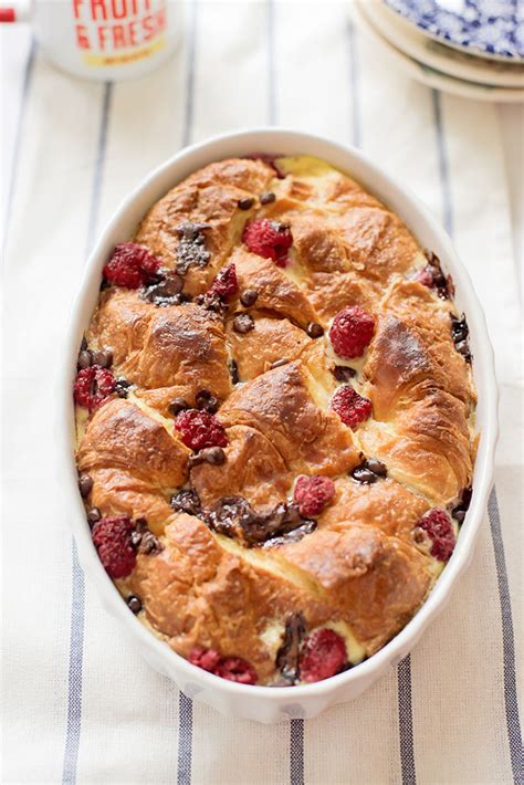 Raspberry Chocolate Croissant Pudding Make And Takes