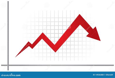 Economic Recession Graph Vector Illustration 15705584