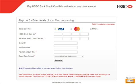 Hsbc credit card bill payment. HSBC Credit Cards Bill Payment | Know How to Pay Online/Offline - 04 October 2020