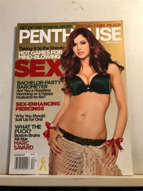 Penthouse Magazine December Adult Nude Centerfold Girls Pet