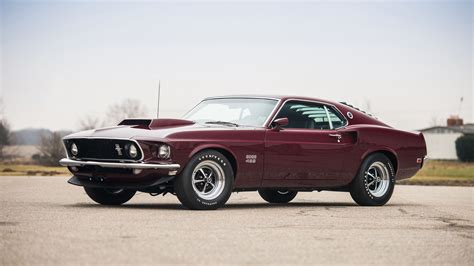 Download 1969 Ford Mustang Boss 429 Blood Red Wallpaper 2560x1440