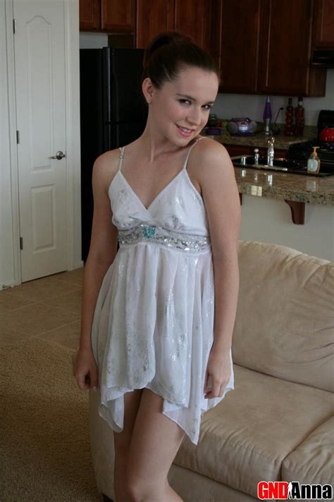 Cute Girl Next Door Anna Shows Off Her Tight Perky Body In A Sparkly Little White Dress Porn