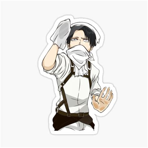 Levi Ackerman Sticker Clean Freak Mr Clean Sticker For Sale By