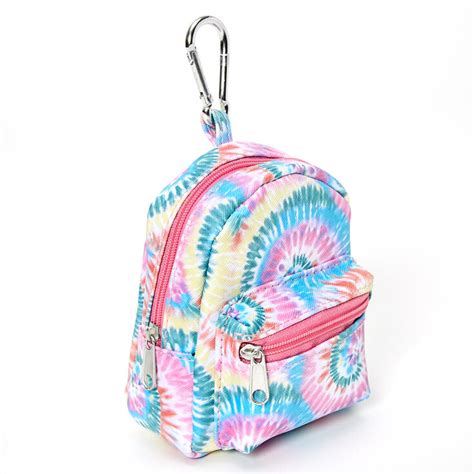 Rainbow Tie Dye Mini Backpack Keychain Claires