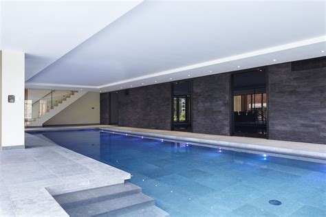 Luxury Indoor Swimming Pool With Bespoke Lighting Indoor Pool Design