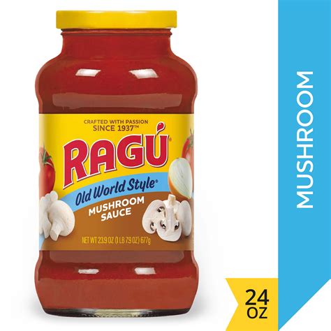 Ragu Old World Style Mushroom Sauce Perfect For Italian Style Meals At