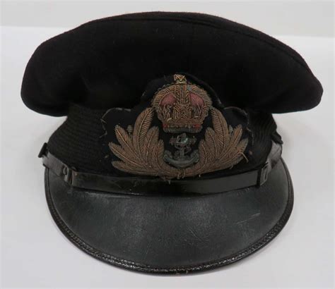 Ww 1 Period Royal Navy Officers Service Dress Cap