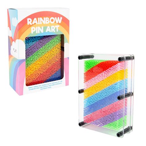 Rainbow Pin Art Gadget 7x5 Multi Colour